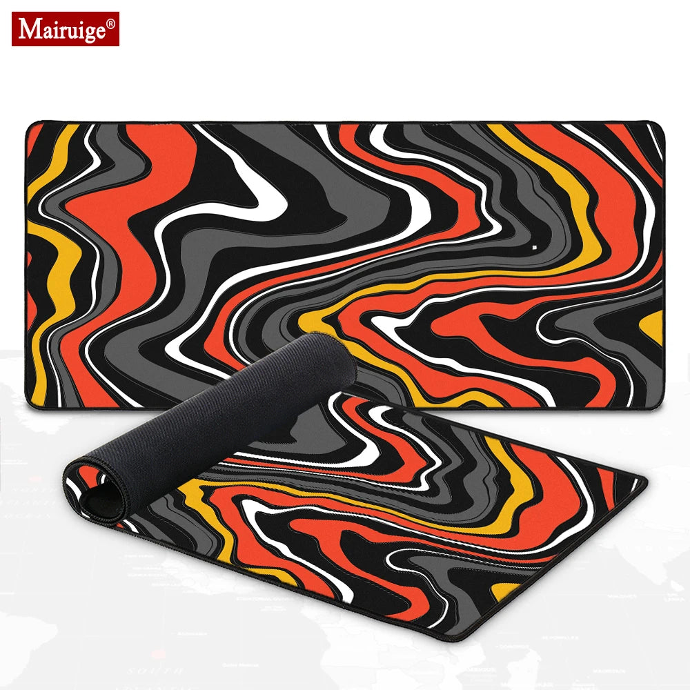 Anime Mouse Pad Large Gaming Desk Mat Extended Non-Slip Rubber Base Stitched Edge Keyboard Mat Kawaii Mousepad for Laptop Gamer