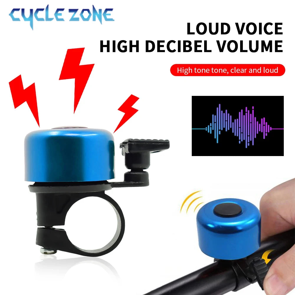 MTB Bicycle Bell Aluminum Alloy Bike Handlebar Bell Ring Mountain Road Cycling Safety Warning Bicycle Horn Cycling Accessories