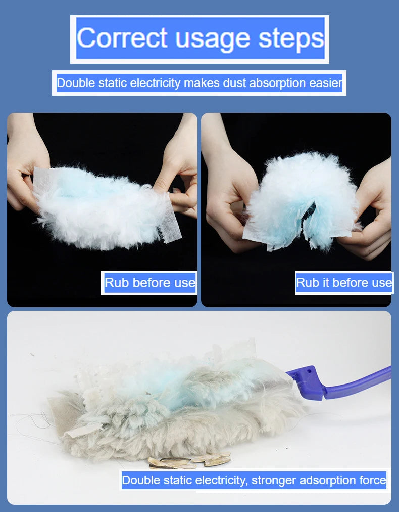 10 Count Disposable Duster Refills Compatible with Swiffer Duster