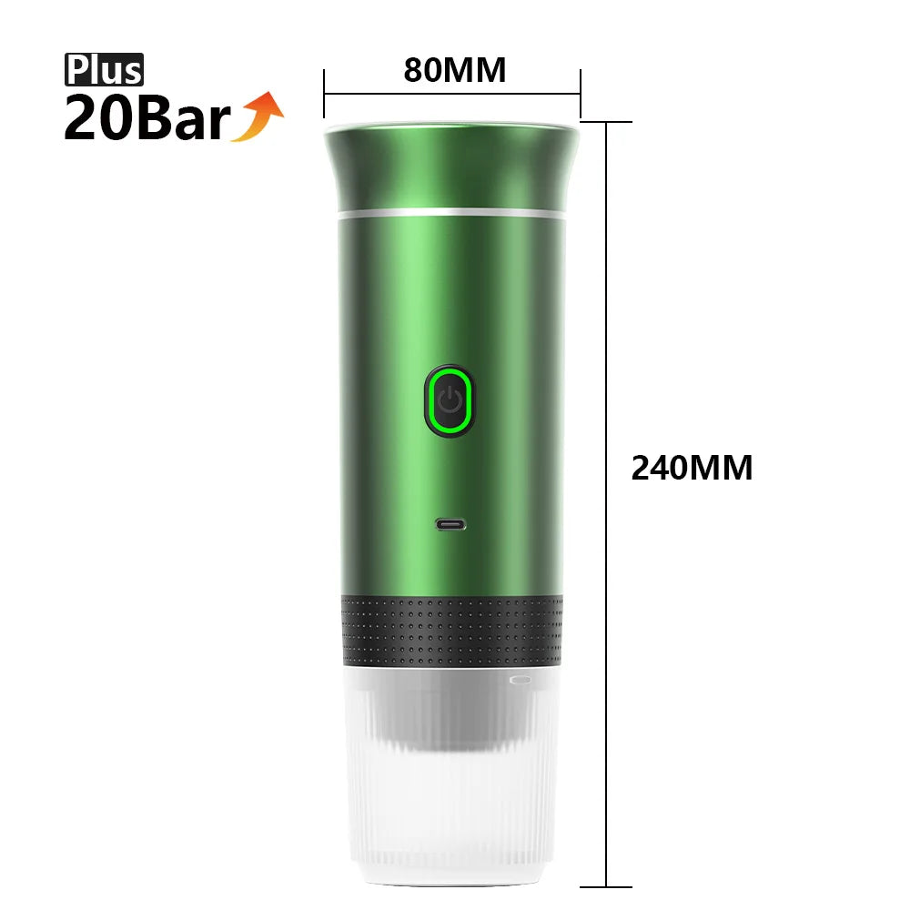 Máquina de Café Espresso Portátil Eléctrica Inalámbrica 3 en 1 ☕️🏕️