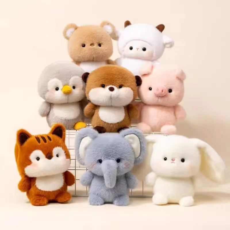 16cm Table With Plush Toy Cute Doll With Accompanying Doll Desktop Decoration Healing Surprise Daily Gift For Good Friend