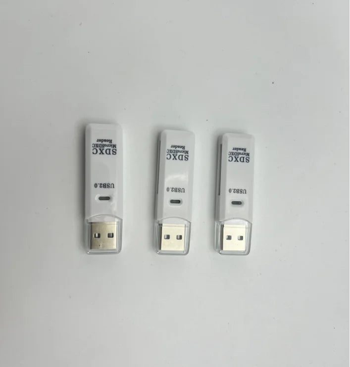 Card Reader Writer USB Flash Drive Adapter 2-in-1 Multi-Functional USB 2.0 Micro SD TF Memory Card for PC Laptops