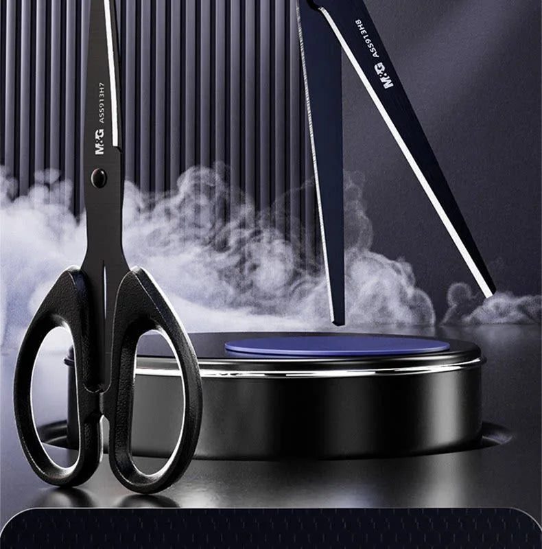 High Hardness Black Blade Scissors Anti-rust Anti-stick Sharp Durable Multipurpose Home Office Craft Sewing Paper Fabric Shears