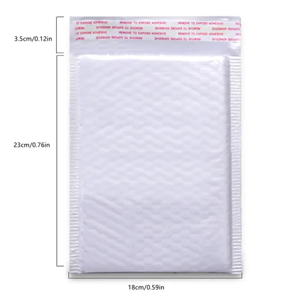 Pearlescent Film Waterproof Bubble Bag Packaging Express Bag White Foam Self Seal Pack Bag ShippingbagThickened Envelope