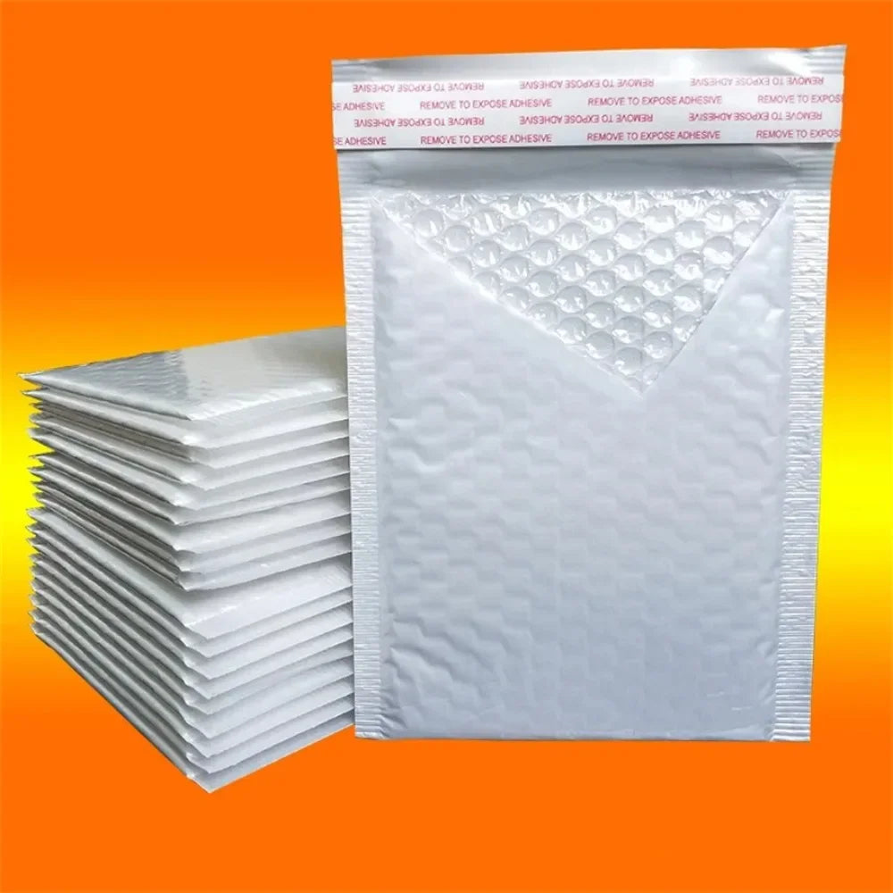 Pearlescent Film Waterproof Bubble Bag Packaging Express Bag White Foam Self Seal Pack Bag ShippingbagThickened Envelope