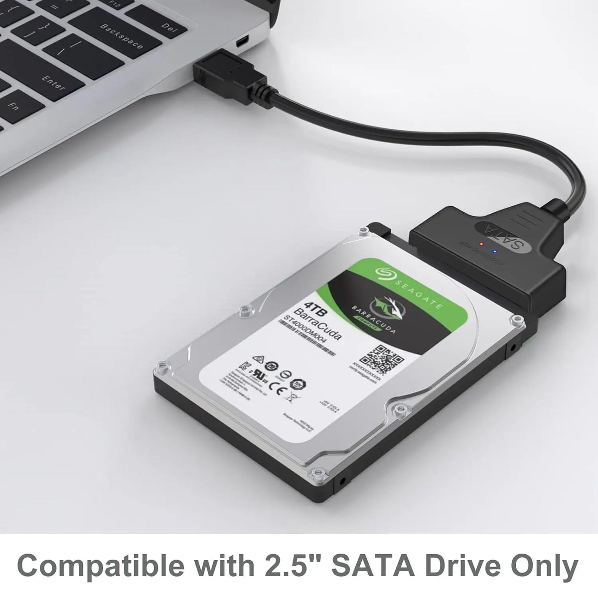 LccKaa SATA To USB 3.0 / 2.0/Type-C Cable for 2.5 Inch External HDD SSD Hard Disk Drive SATA 3 22 Pin Adapter USB SATA Converter