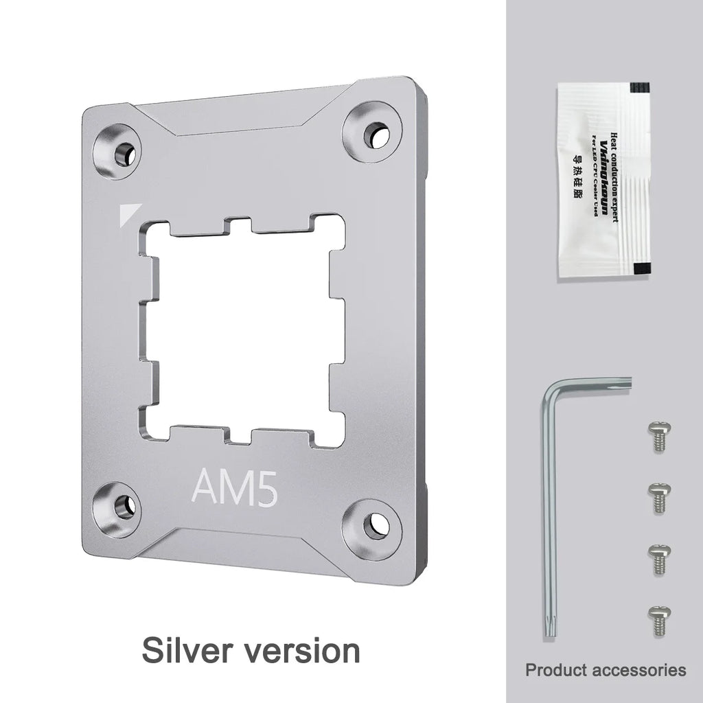 AM5 CPU Bending Corrector Aluminum Alloy Contact Frame for AMD Ryzen 7950X 7800X 7700X 7600X 7500F