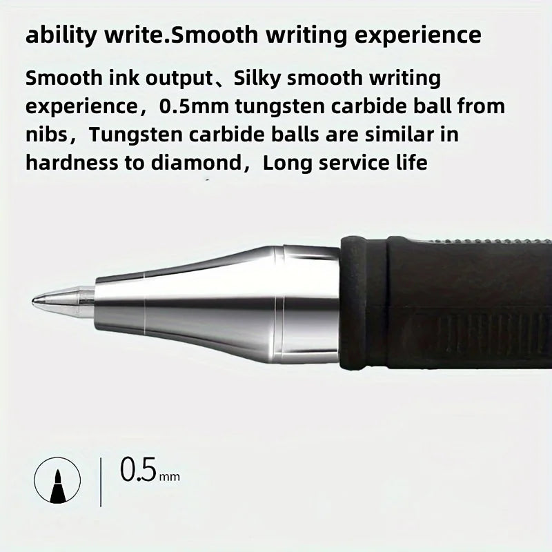 5/10/20pcs Quick-Drying Gel Pens, 0.5mm Fine Tip, Black Ink - Ideal Choice for Office and School Clean For School Office Use Onl