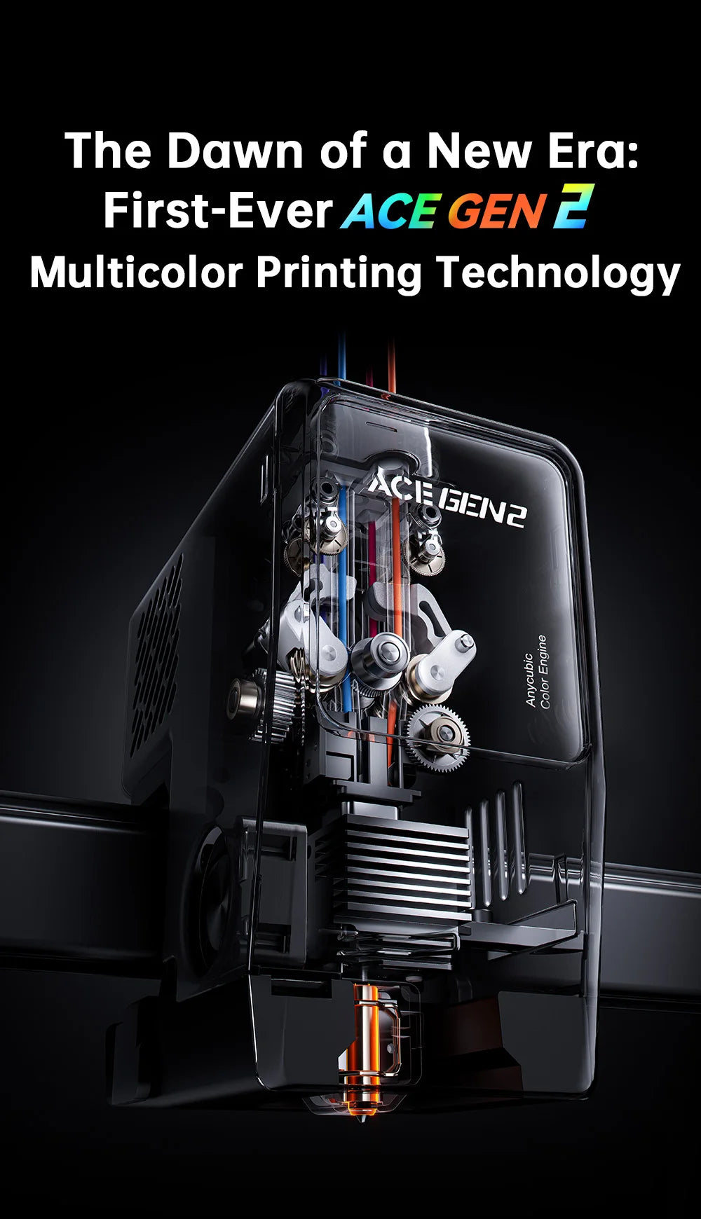 ANYCUBIC Kobra X 600mm/s Max Print Speed 3D Printer 2x Time & Material Savings Up To 19 Colors Printing AI Detection 3D Printer