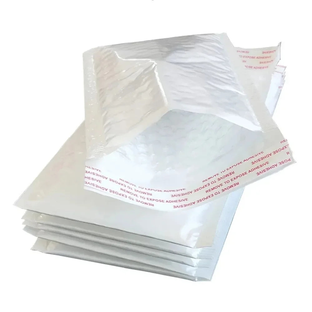 Pearlescent Film Waterproof Bubble Bag Packaging Express Bag White Foam Self Seal Pack Bag ShippingbagThickened Envelope