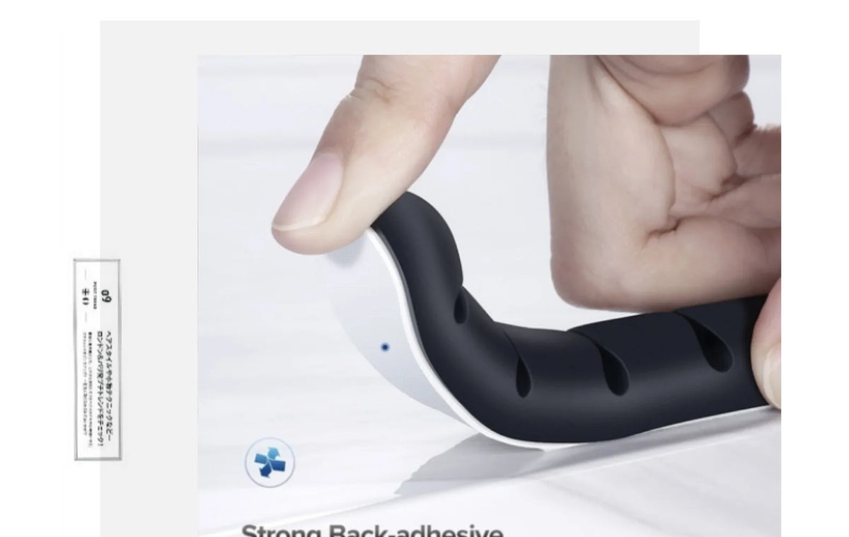 Self-Adhesive Power Cord Manager Fixed Chuck Plug Mouse Cable Headset Winder Mobile Phone Data Cable Card Silicone Desktop