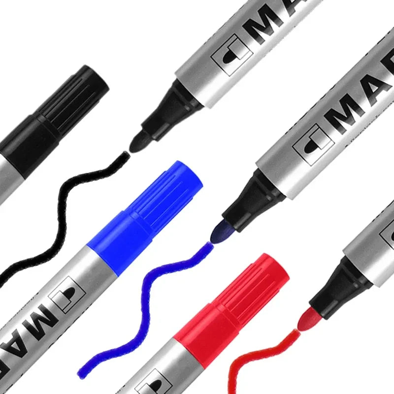 Waterproof Permanent Paint Marker, Quick Drying Oily Black Signature Pen, Multipurpose Marker for Tire Marking, Stationery