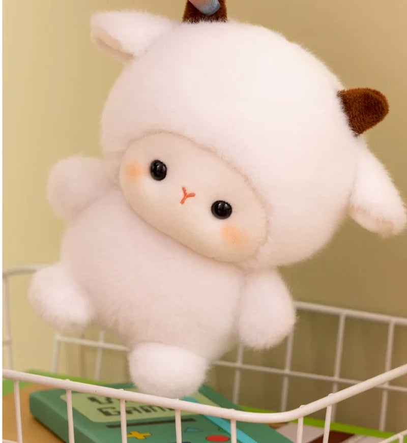 16cm Table With Plush Toy Cute Doll With Accompanying Doll Desktop Decoration Healing Surprise Daily Gift For Good Friend