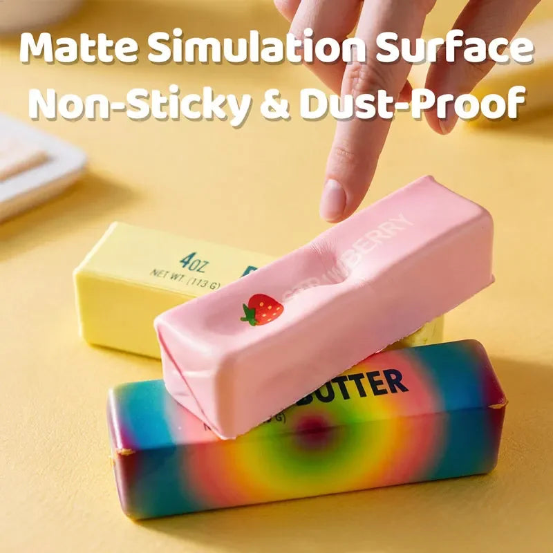 Squishy Butter Stick Fidget Toy Slow Rebound Sticky Butter Stick Stress Relief Squeeze Sensory Toy Anti-stress Gift for Adults