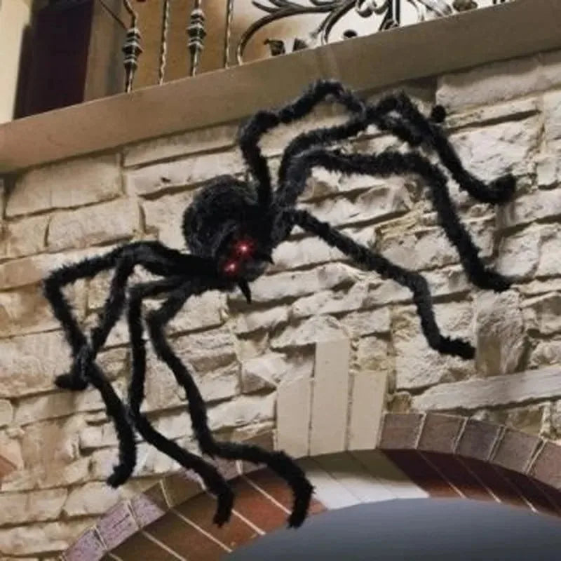 🎃🕷️ Araña Gigante de Halloween – Decoración Terrorífica para Interior y Exterior 👻🕸️