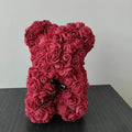 Artificial Flower Eternal Rose Teddy Bear for 520 Mom Mother's Day Birthday Valentine's Day Anniversary Gifts & Decorations
