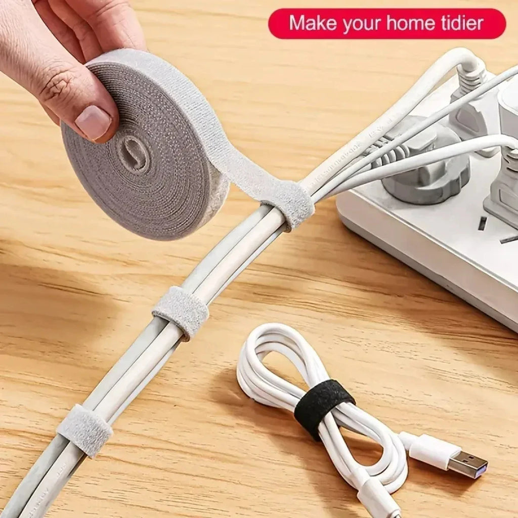 3M Hook and Loop Fastener Cable Organizer Cable Ties Wire Winder Keeper USB Cables Management Protector Earphone Mouse Cord Ties