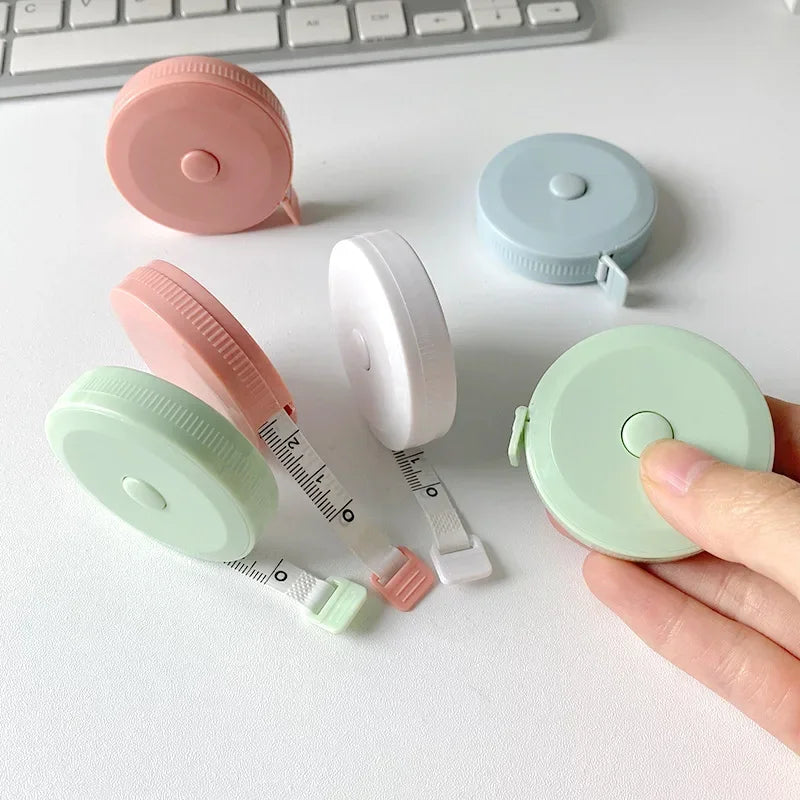 Portable Tape Measure With Push Button Retractable Soft Ruler for Weight Loss Medical Body Measurement Sewing Tool Tailor Craft