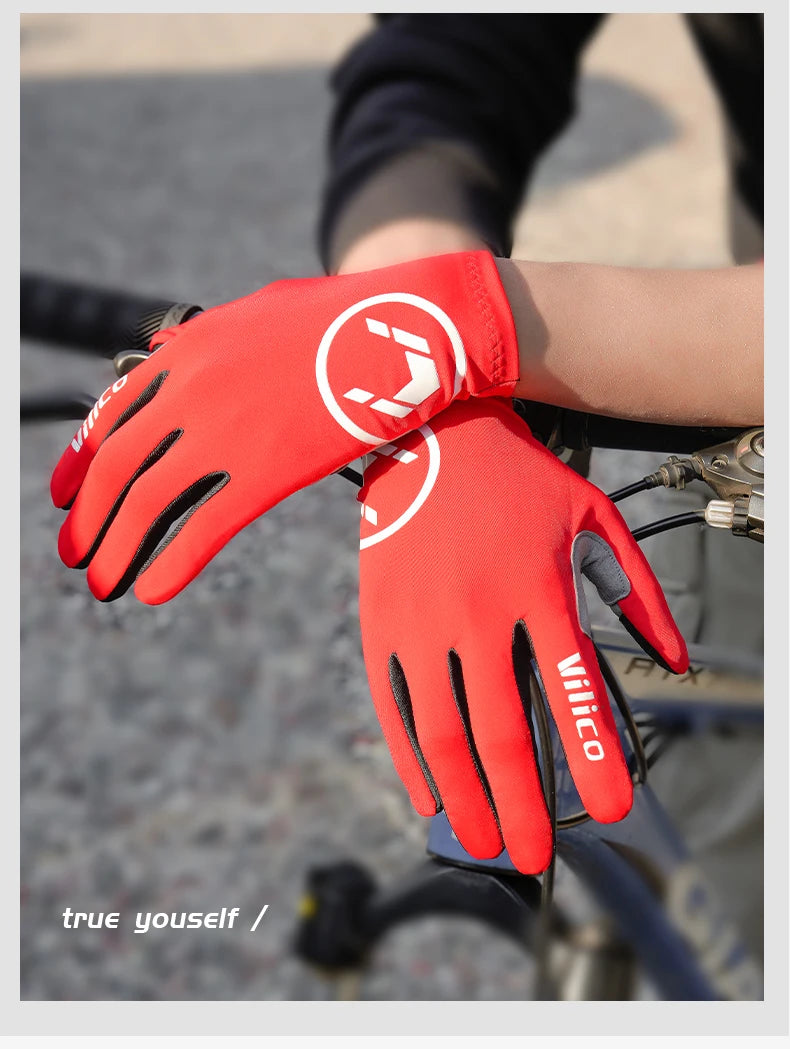 Vilico Professional Outdoor Cycling Gloves With Sensitive Touch Screen Shock Absorption Anti Slip Wear-resistant Riding Gloves