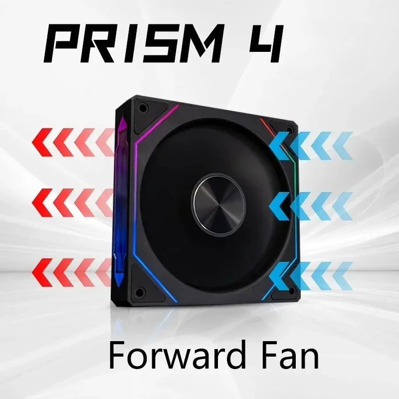 PRISM 4PRO Computer Case Fan 12cm ARGB 4 Pin Quiet Cooling Fan 12V Large Air Volume 800-1600RPM