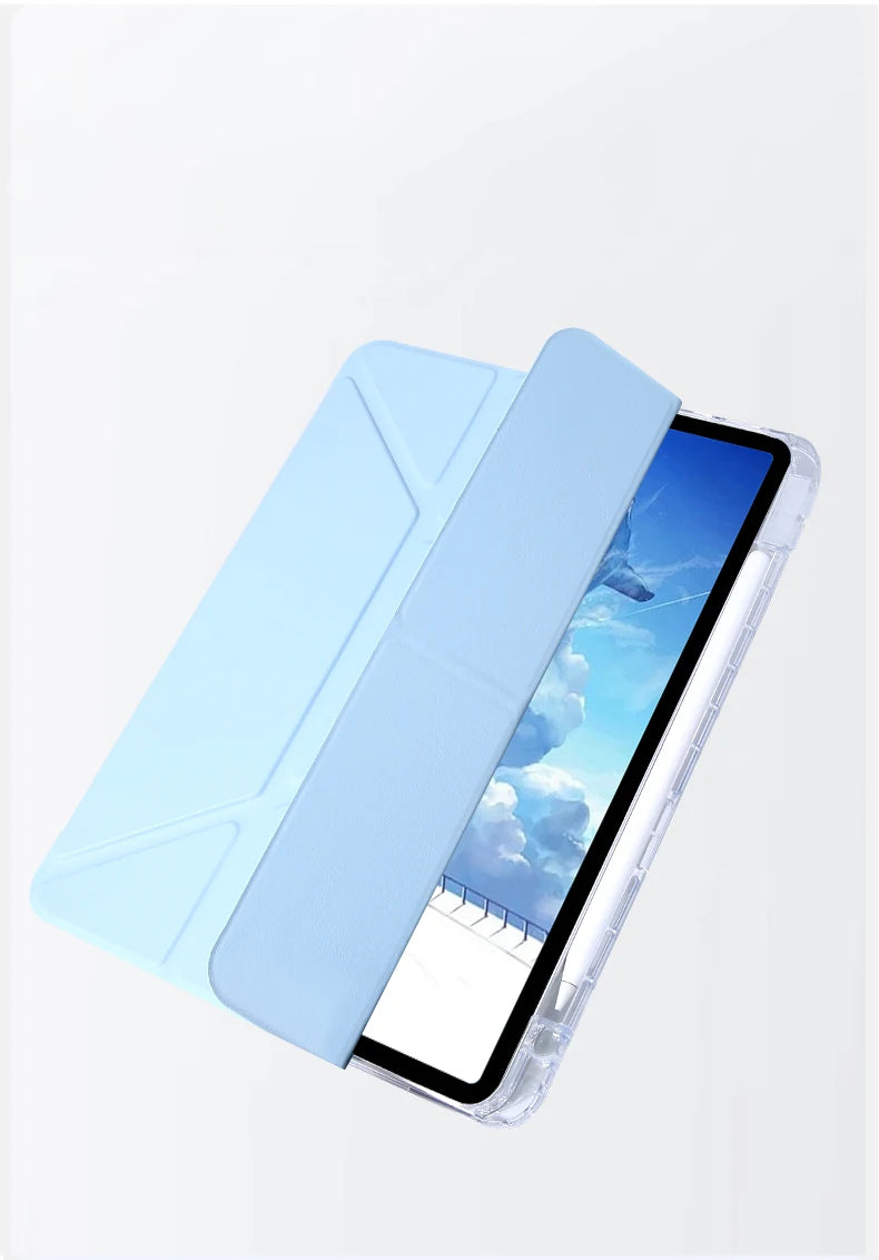 For 2025 iPad A16 Case iPad 11th Generation 11th Air7 6 9th Cover Gen iPad Pro11 4 5 10.9in 12.9 Mini6 7 10.2 Pencil Holder Case