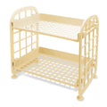 2-Tier Multifunctional Plastic Shelf Makeup Organizer for Skincare Office Kitchen Bedroom Bathroom Two Layer Hollow Storage Rack