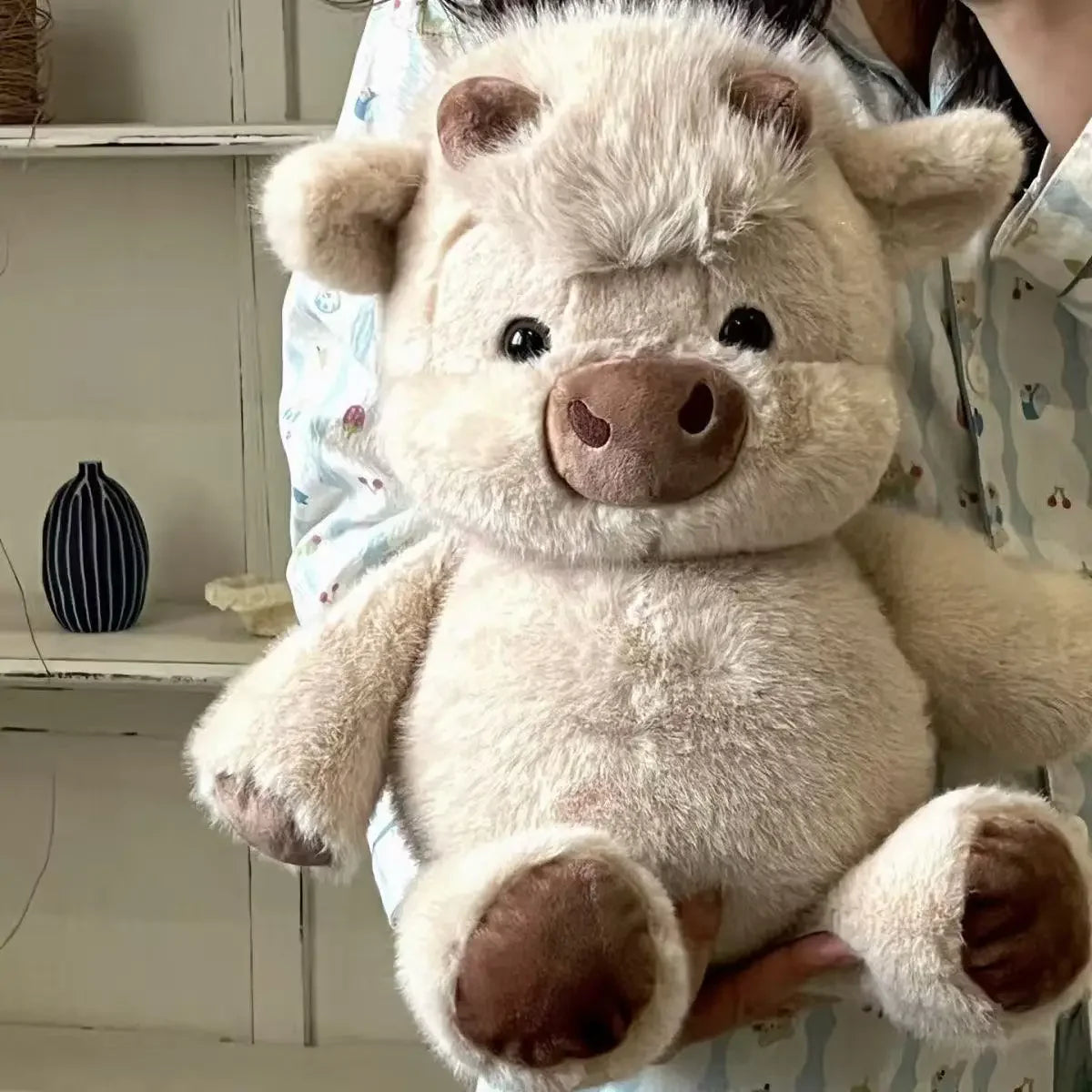 Creative Gift Soft Pig Stuffed Animal Plush Pillow Emotional Support Cute Stuffed Animals Plush 17.7inch Stuffed Toys