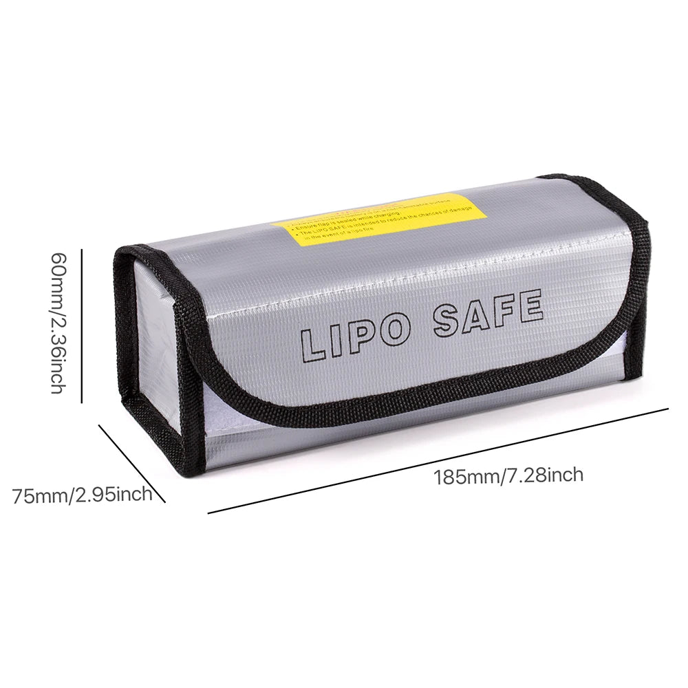 Lipo Guard Safety Bag Fireproof Explosion-Proof Portable Lipo Safety Bag for RC FPV Racing Drone Car Battery Safe