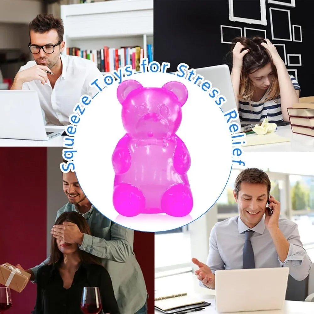 Cute Mini Bear Maltose Squishy – Soft Slow-Rebound Stress Relief Ball, Sensory Fidget Toy for Anxiety & ADHD, Great Gift Idea for Kids & Adults