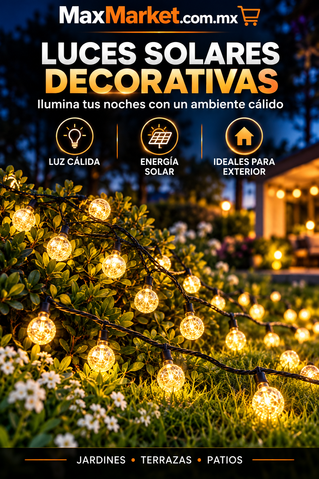 💡✨ Decorative Warm Light LED Bulb | Max Market