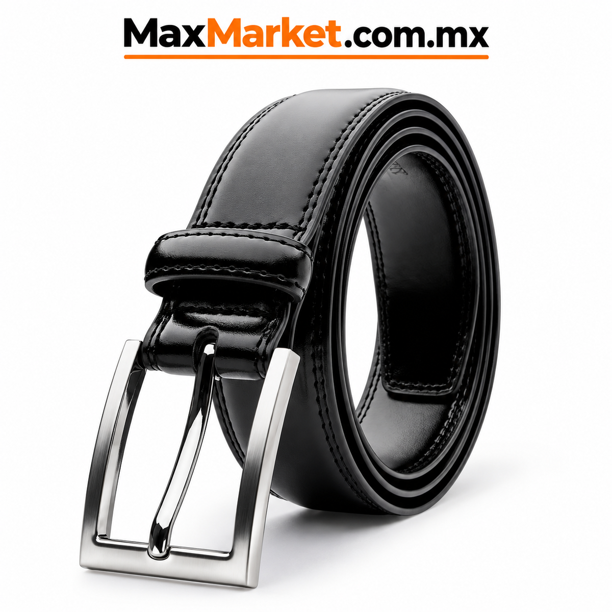 👔🔥 2-Pack Men's 100% Leather Belts | Black + Mahogany Brown | Max Market